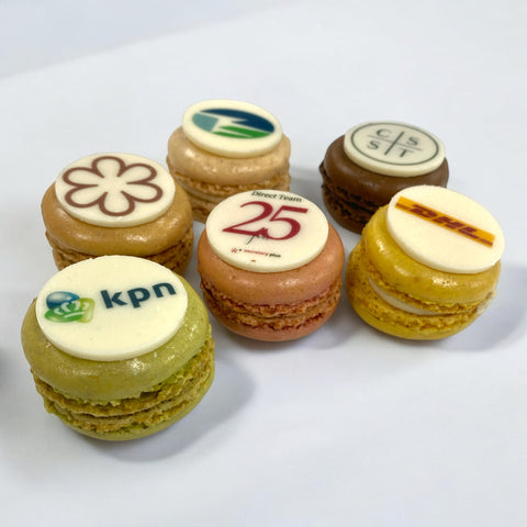 Macarons with logo