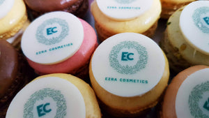 Macaroons with logo