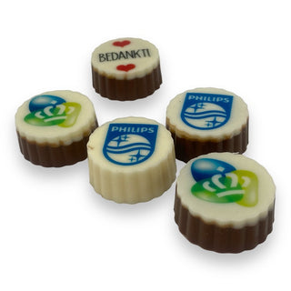 8 bonbons met logo