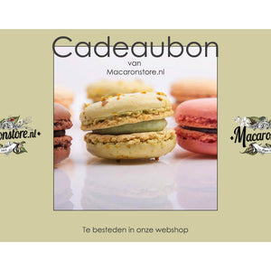 Cadeaubon Macaronstore.nl € 50,- - Macaronstore.nl