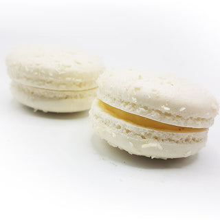 35 stuks Kokos Macarons Wit - Macaronstore.nl