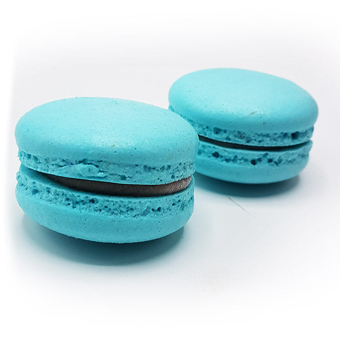 35 pièces Macaron Bleu Clair Fruits des Bois