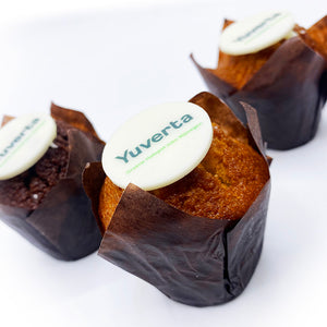 Mini muffin met logo (vanaf 40 stuks) - Macaronstore.nl